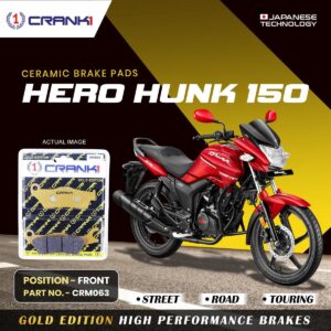 Ceramic Brake Pads For Hero Hunk 150CC - Front - CRM063 - 1 Set