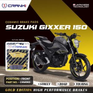 Ceramic Brake Pads For Suzuki Gixxer 150 - Front - CRM063 - 1 Set