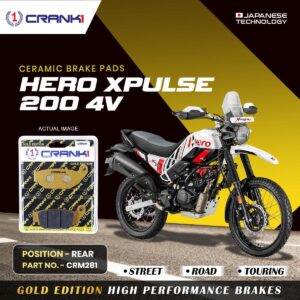 Ceramic Brake Pads For Hero Xpulse 200 4V - Rearξ- CRM281 - 1 Set