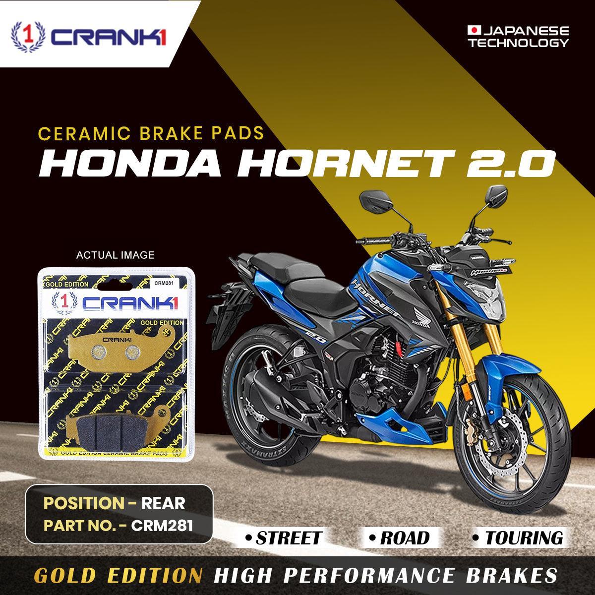 Ceramic Brake Pads For Honda Hornet 2.0 - Rear - CRM281 - 1 Set