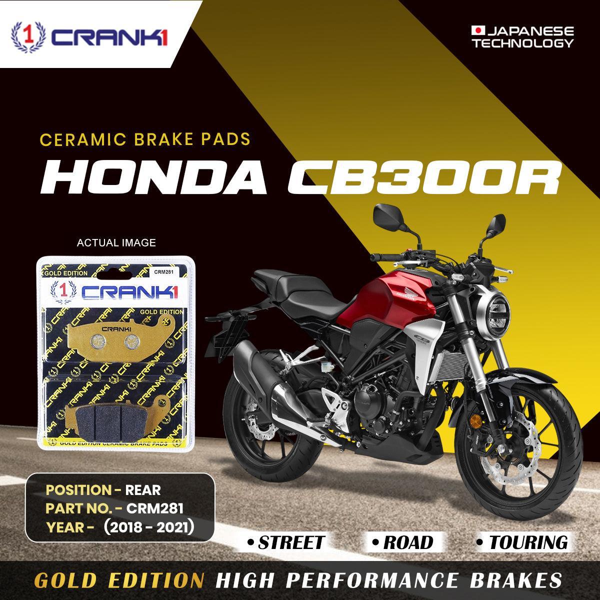 Ceramic Brake Pads For Honda CB300R (2018-2021) - Rearξ- CRM281 - 1 Set
