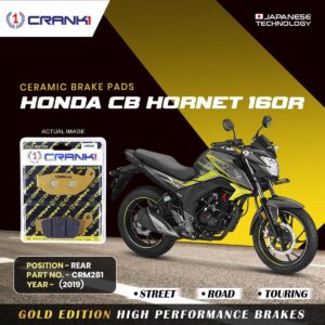 Ceramic Brake Pads For Honda CB Hornet 160R (2019) - Rearξ- CRM281 - 1 Set