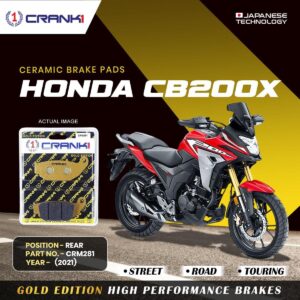 Ceramic Brake Pads For Honda CB200X (2021)ξ- Rear - CRM281 - 1 Set