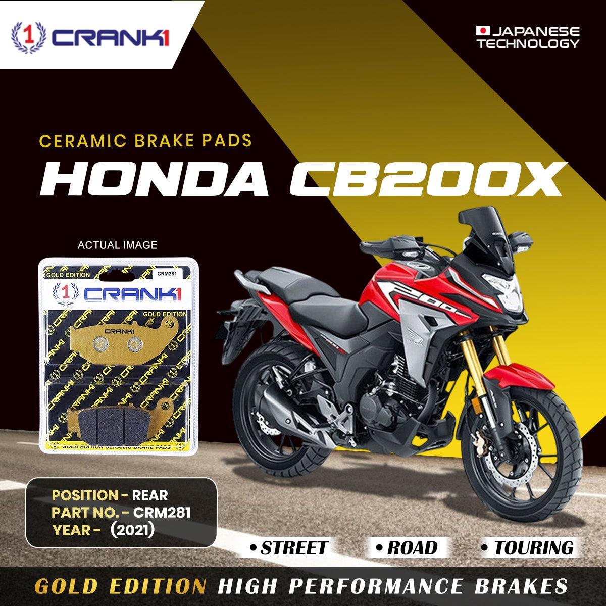 Ceramic Brake Pads For Honda CB200X (2021)ξ- Rear - CRM281 - 1 Set