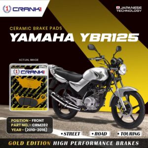 Ceramic Brake Pads For Yamaha YBR125 (2010-2016) - Frontξ- CRM282 - 1 Set