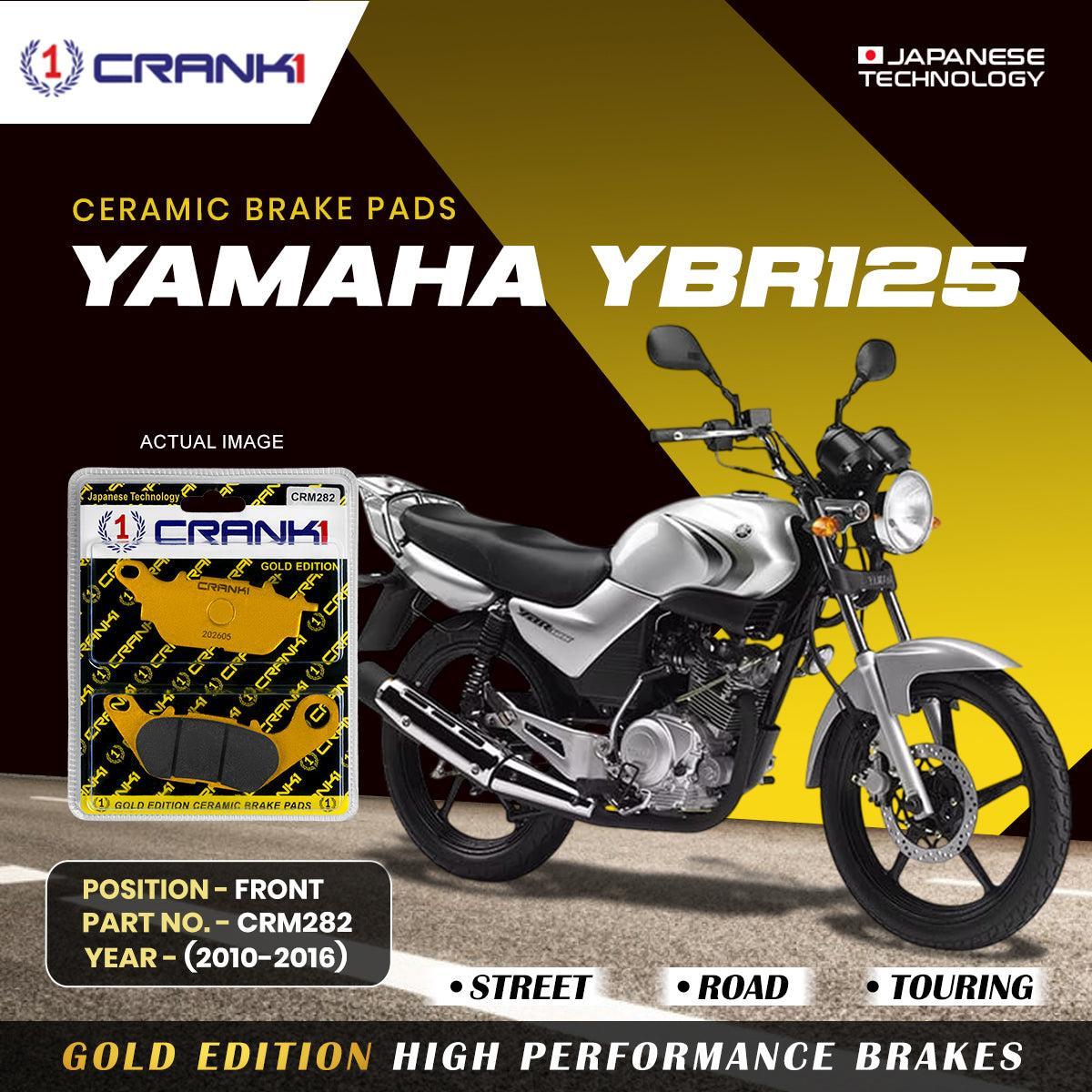 Ceramic Brake Pads For Yamaha YBR125 (2010-2016) - Frontξ- CRM282 - 1 Set