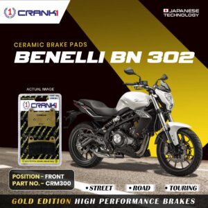 Ceramic Brake Pads For Benelli BN 302 - Front - CRM300 - 1 Set