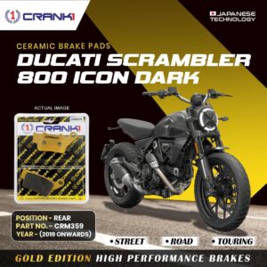 Ceramic Brake Pads For Ducati Scrambler 800 Icon Dark (2019 Onwards) - Rear - CRM359 - 1 Set