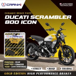 Ceramic Brake Pads For Ducati Scrambler 800 Icon (2019 Onwards) - Rear - CRM359 - 1 Set