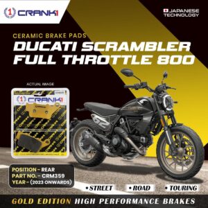 Ceramic Brake Pads For Ducati Scrambler Full Throttle 800 (2023 Onwards) - Rear - CRM359 - 1 Set