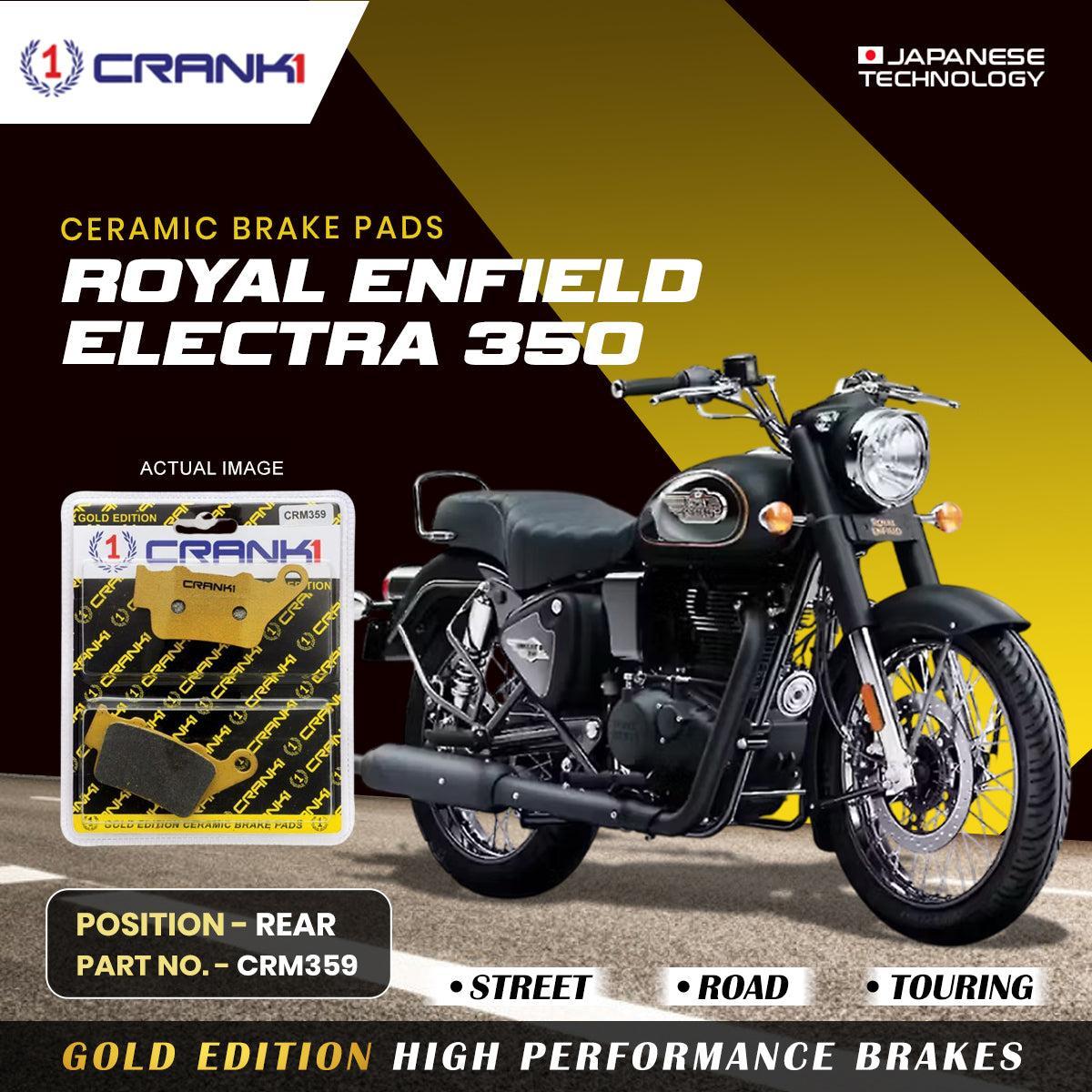 Ceramic Brake Pads For Royal Enfield Electra 350 - Rearξ- CRM359 - 1 Set