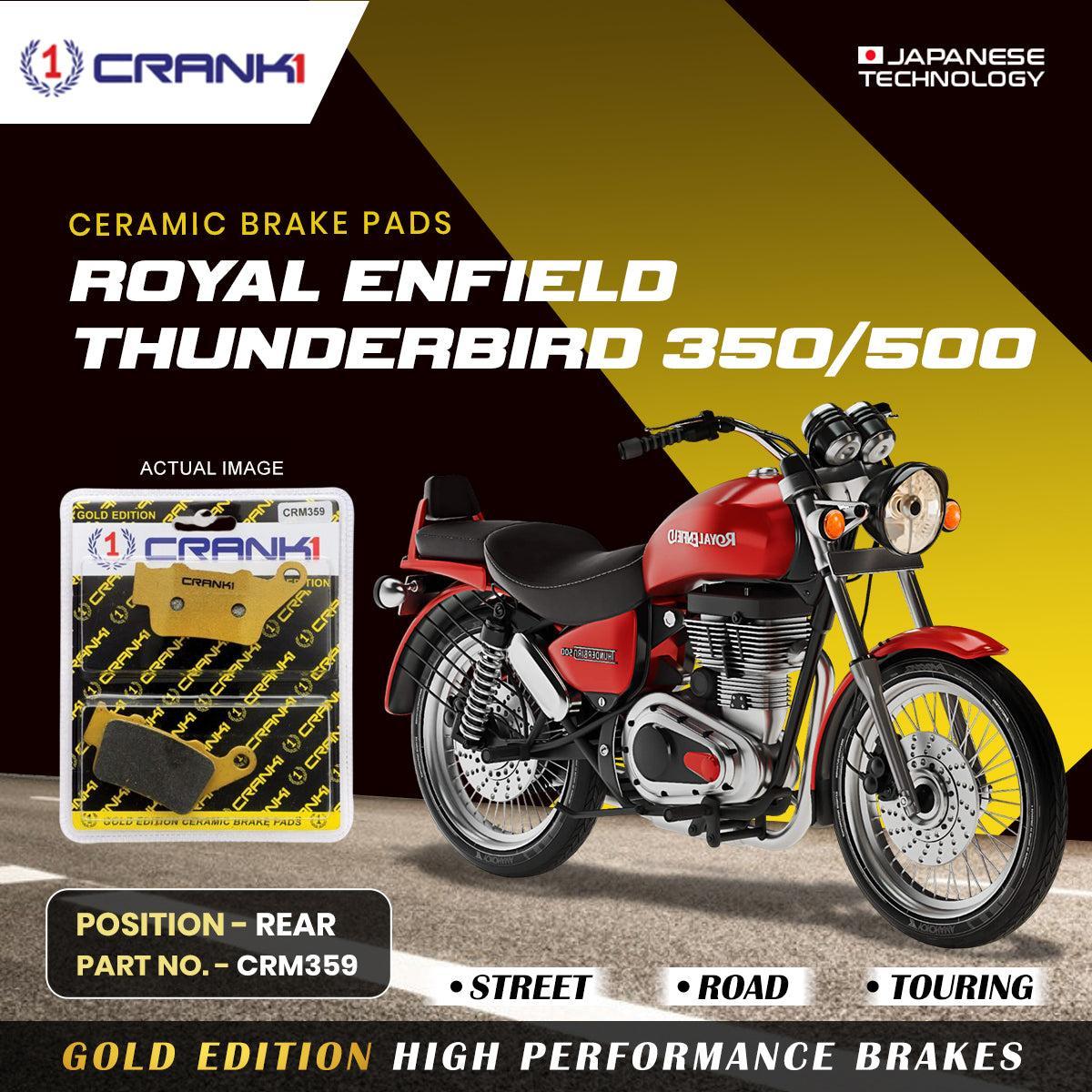 Ceramic Brake Pads For Royal Enfield Thunderbird 350/500 - Rear - CRM359 - 1 Set