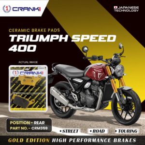 Ceramic Brake Pads For Triumph Speed 400 - Rear - CRM359 - 1 Set