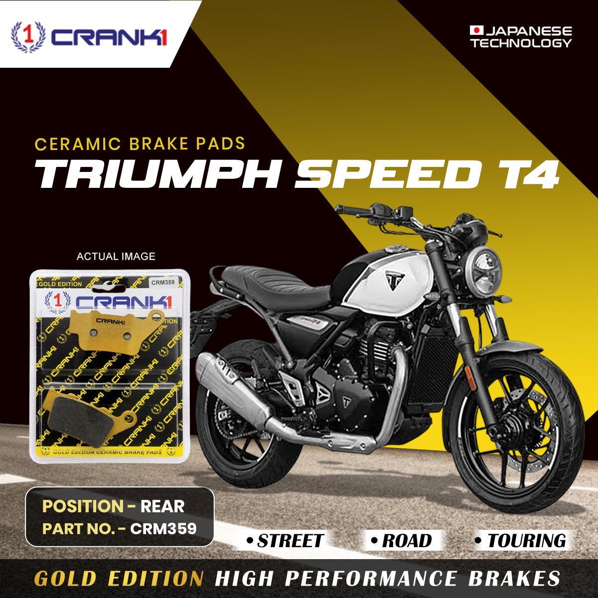 Ceramic Brake Pads For Triumph Speed T4 - Rear - CRM359 - 1 Set