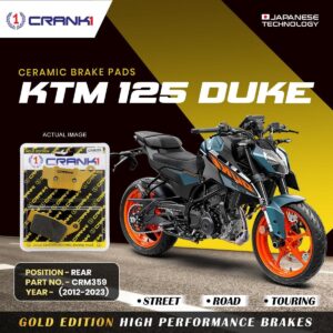 Ceramic Brake Pads For KTM 125 Duke (2012-2023) - Rear - CRM359 - 1 Set