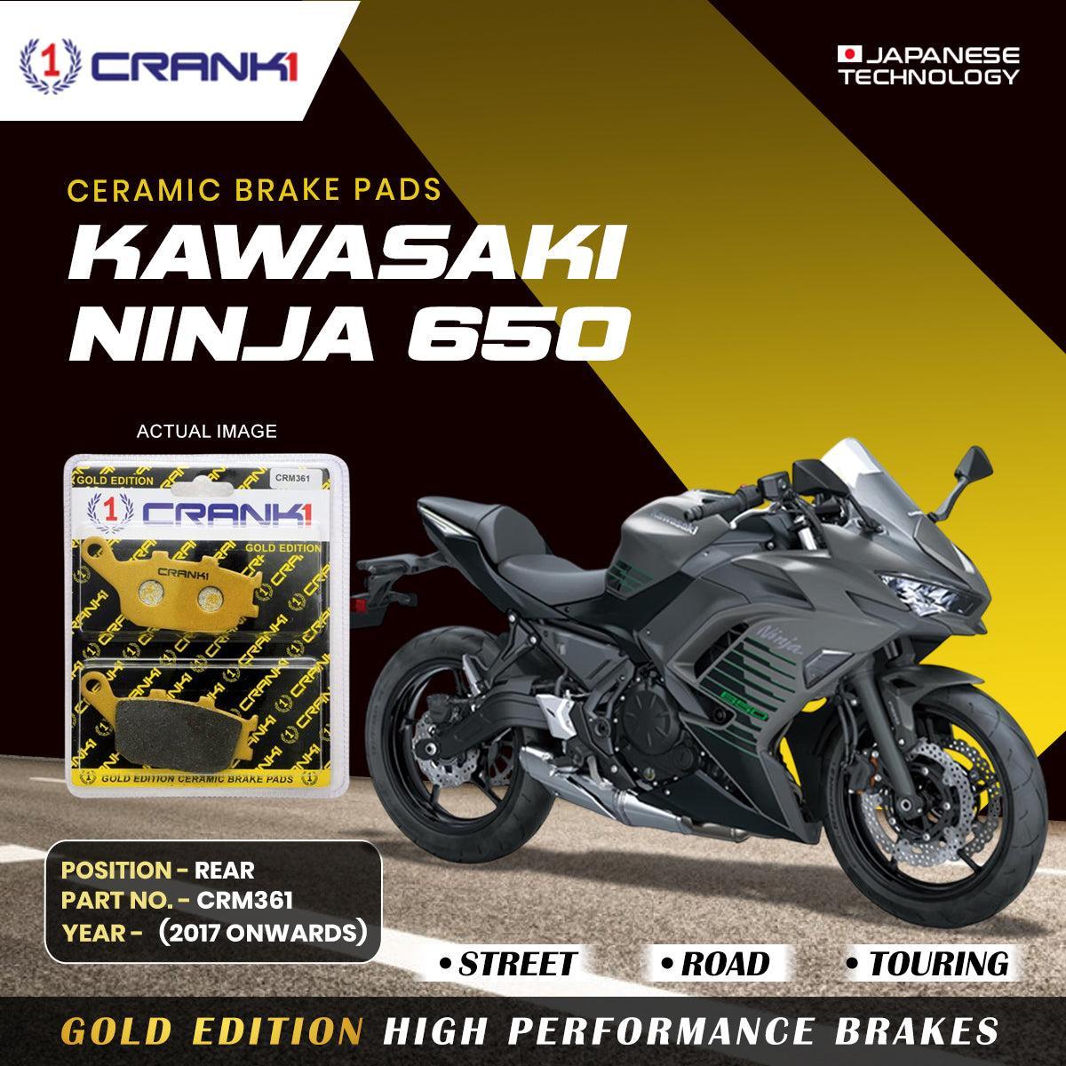 Ceramic Brake Pads For Kawasaki Ninja 650 (2017 Onwards) - Rear - CRM361 - 1 Set