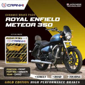 Ceramic Brake Pads For Royal Enfield Meteor 350 (2022) - Front - CRM479 - 1 Set