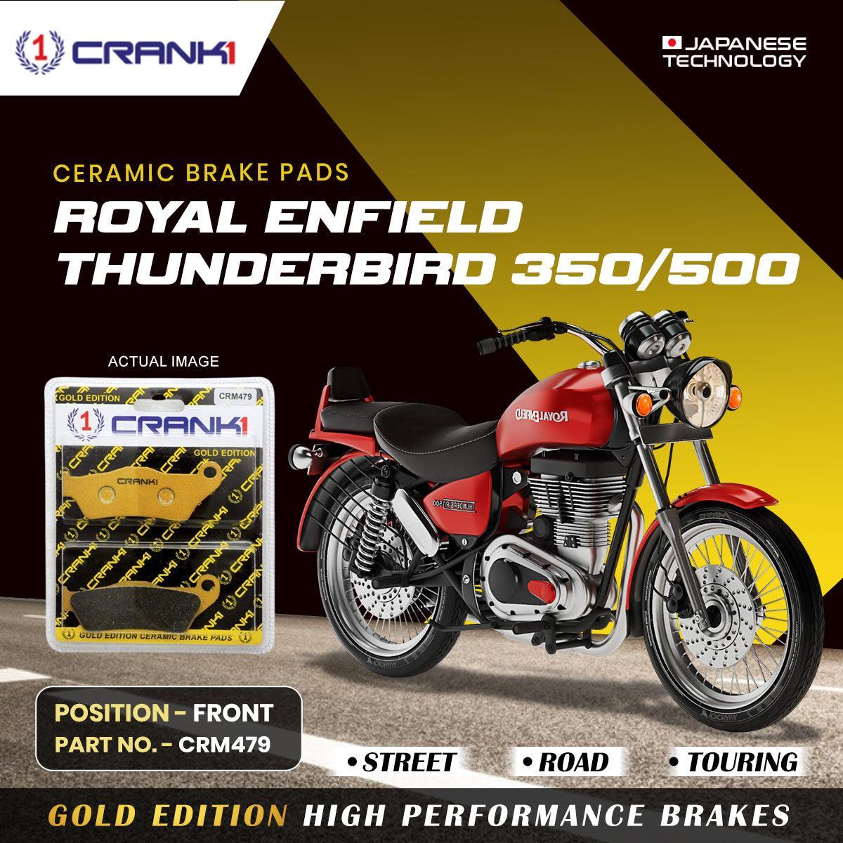 Ceramic Brake Pads For Royal Enfield Thunderbird 350/500 - Front - CRM479 - 1 Set