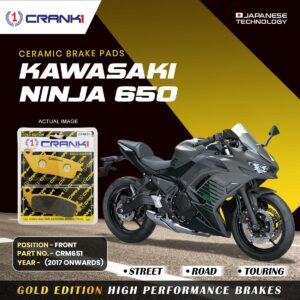 Ceramic Brake Pads For Kawasaki Ninja 650 (2017 Onwards) - Front - CRM651 - 2 Sets