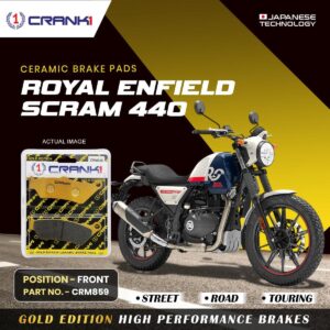 Ceramic Brake Pads For Royal Enfield Scram 440 - Front - CRM859 - 1 Set