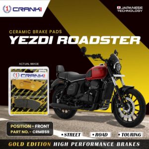 Ceramic Brake Pads For Yezdi Roadster - Front - CRM859 - 1 Set