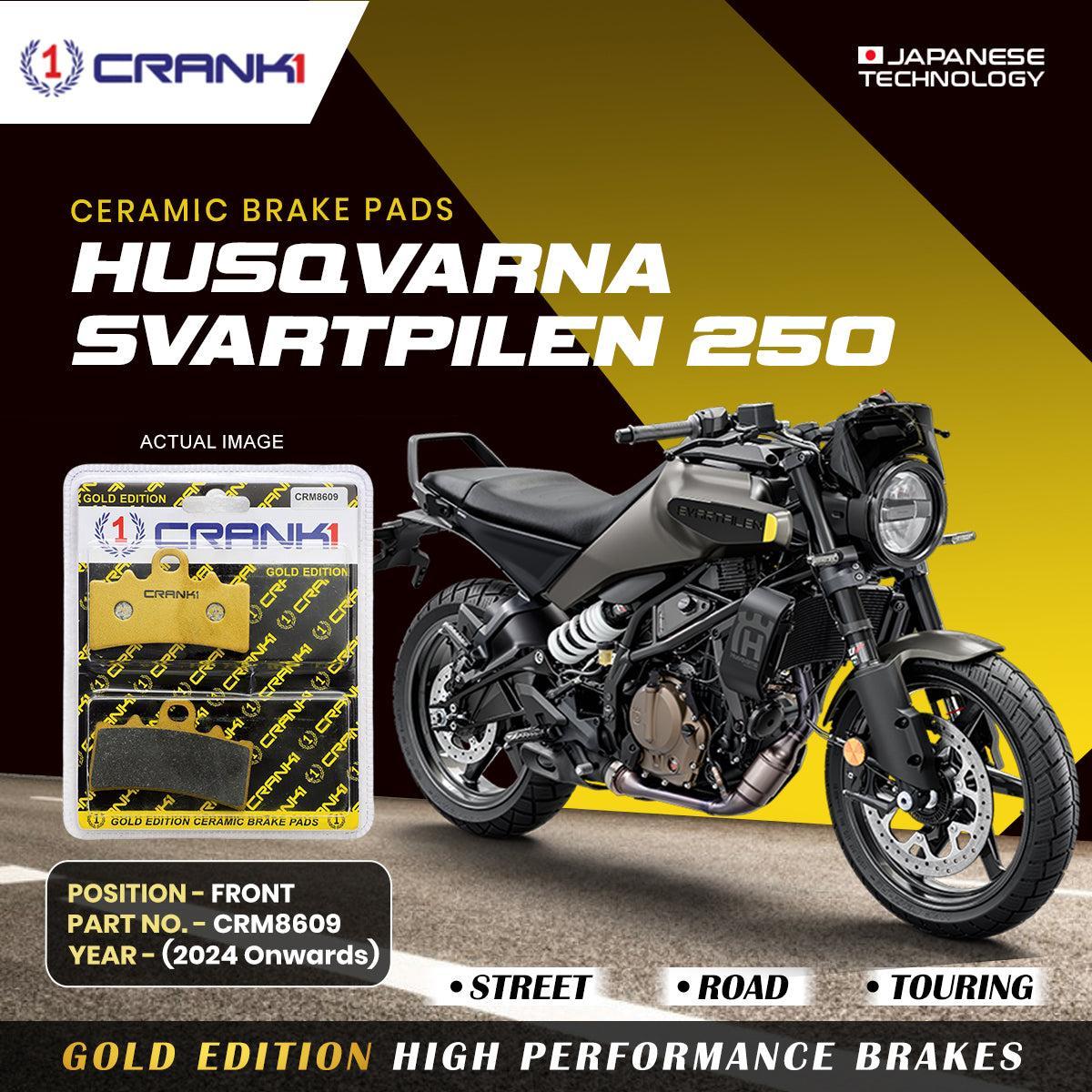 Ceramic Brake Pads For Husqvarna Svartpilen 250 (2024 Onwards) - Front - CRM8609 - 1 Set