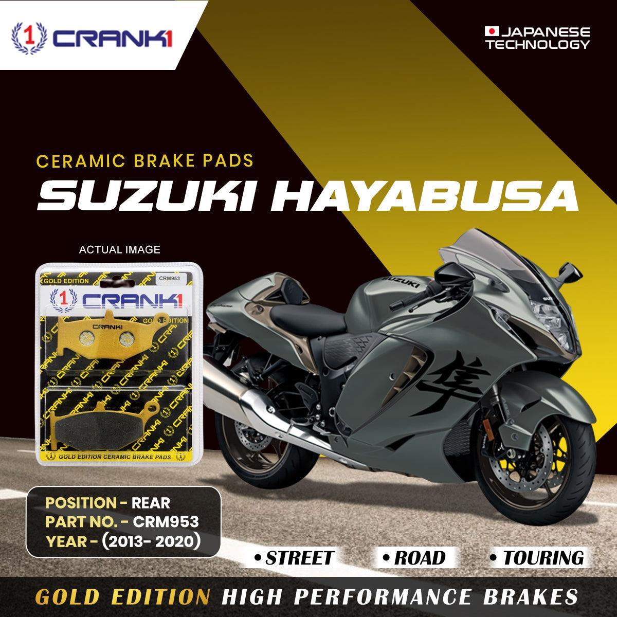 Ceramic Brake Pads For Suzuki Hayabusa (2013-2020) - Rear - CRM953 - 1 Set