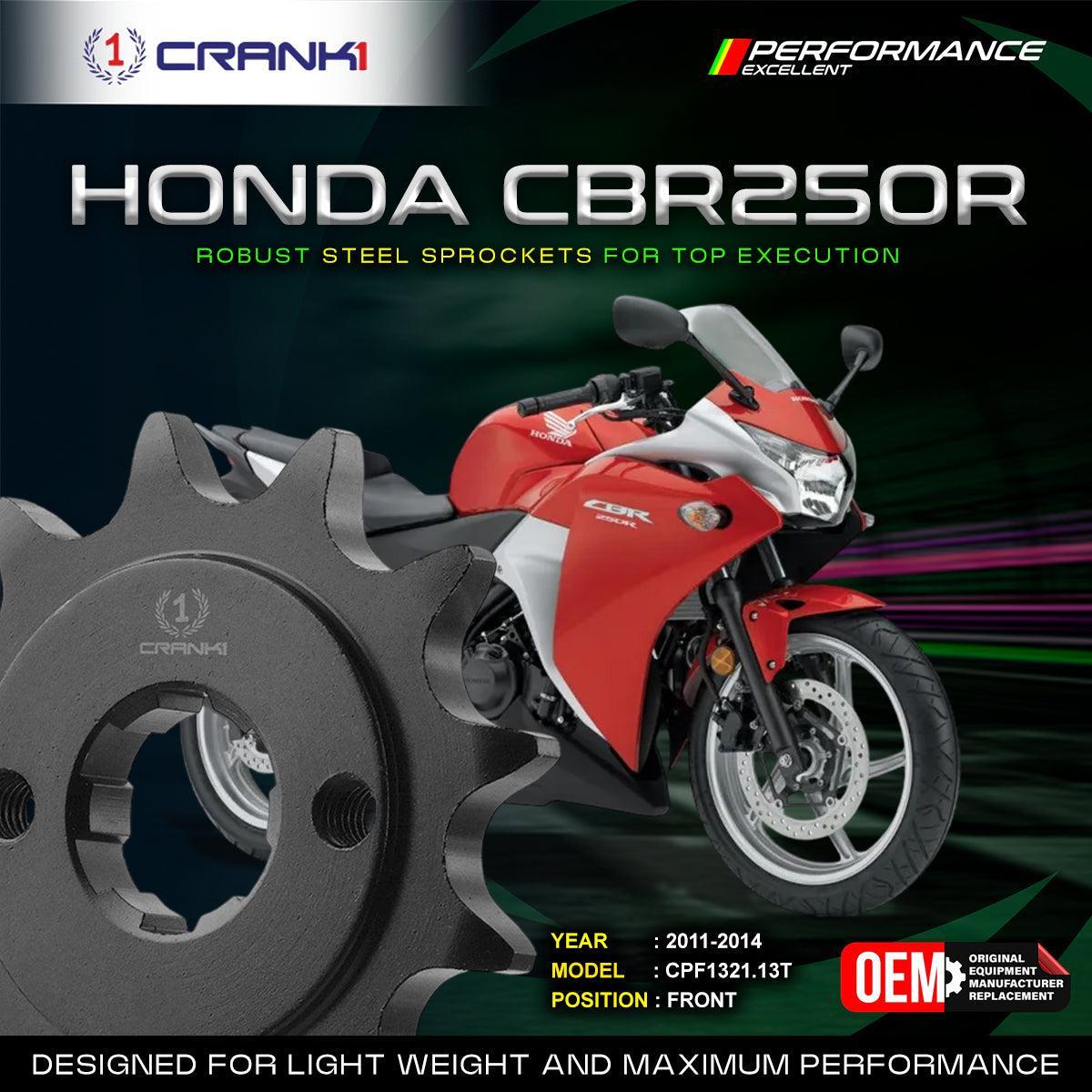 Sprocket For Honda CBR250R (2011-2014) - Front - CPF1321.13T