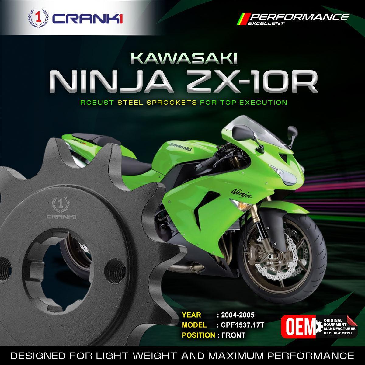 Sprocket For Kawasaki Ninja ZX-10R (2004-2005) - Front - CPF1537.17T