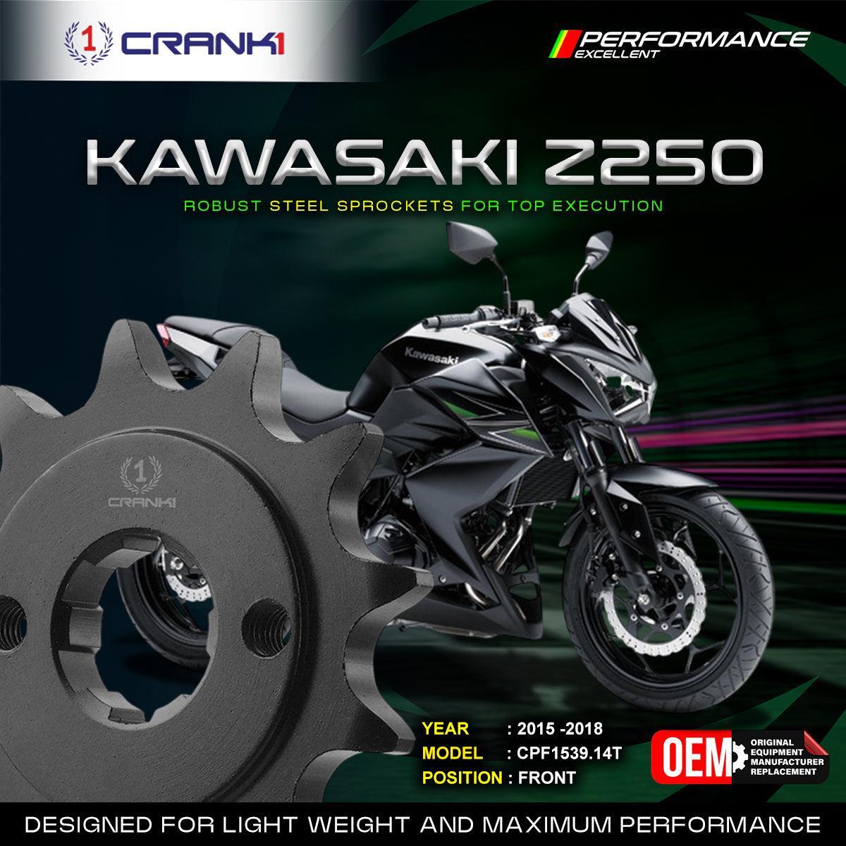 Sprocket For Kawasaki Z250 (2015-2018) - Front - CPF1539.14T
