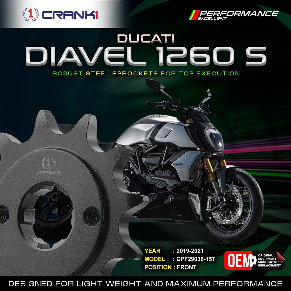Sprocket For Ducati Diavel 1260 S (2019-2021) - Front - CPF29036-15T