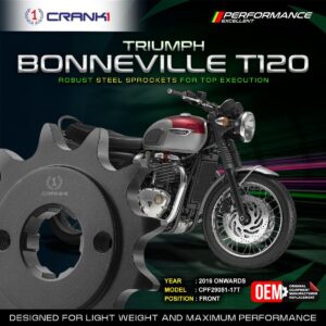 Sprocket For Triumph Bonneville T120 (2016 Onwards) - Front - CPF29051-17T
