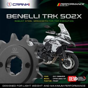 Sprocket For Benelli TRK 502X (2017 Onwards) - Front - CPF50-29053-14T