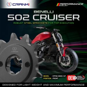 Sprocket For Benelli 502C Cruiser - Front - CPF50-29053-14T