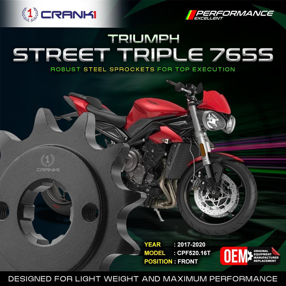 Sprocket For Triumph Street Triple 765S (2017-2020) - Front - CPF520.16T
