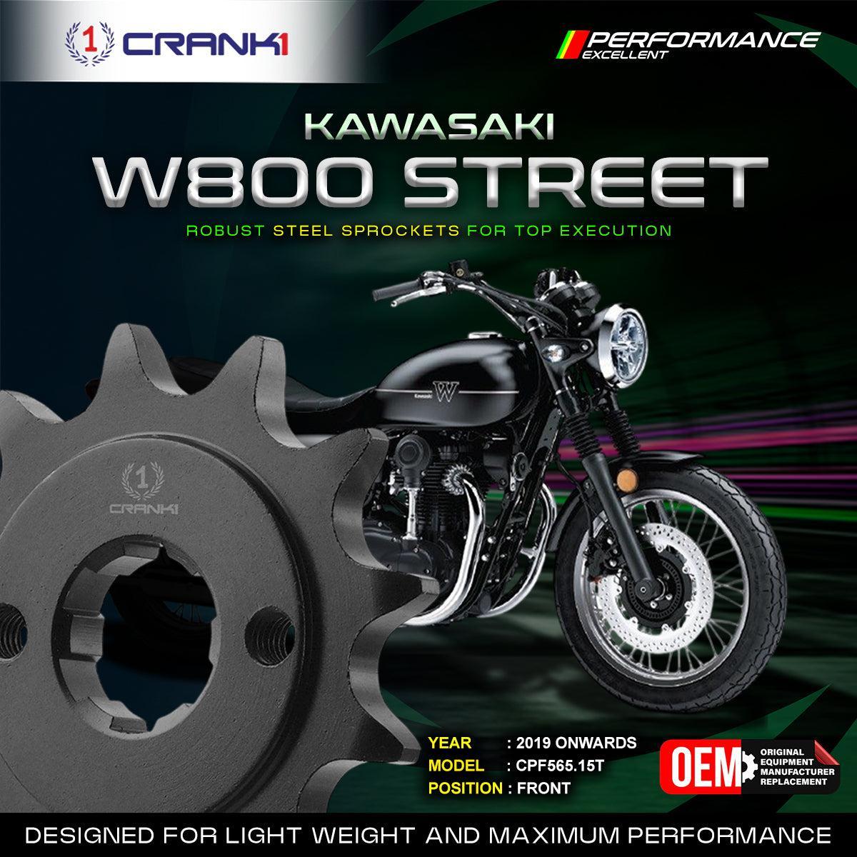 Sprocket For Kawasaki W800 Street (2019 Onwards) - Front - CPF565.15T