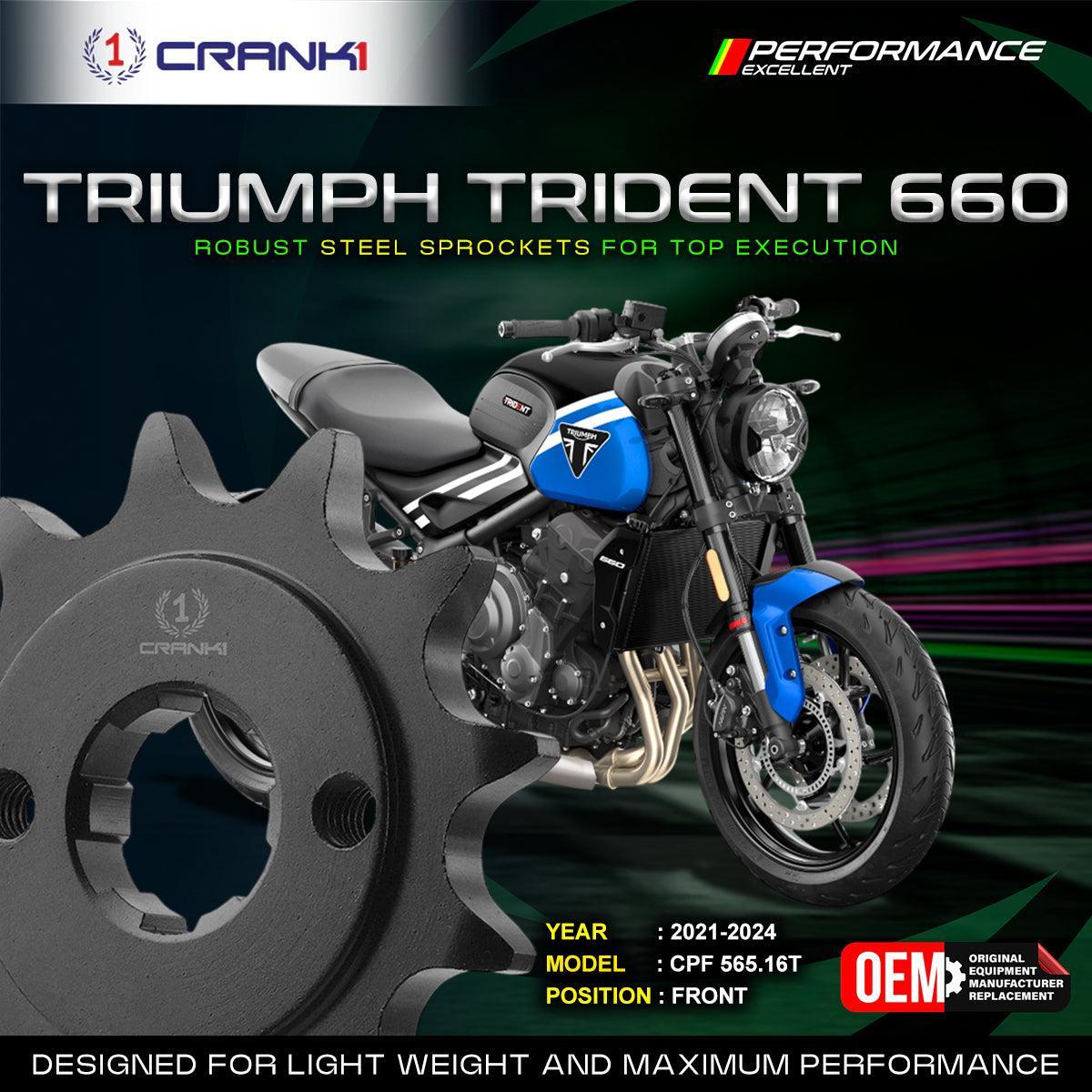 Sprocket For Triumph Trident 660 (2021-2024) - Front - CPF565.16T