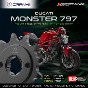 Sprocket For Ducati Monster 797 (2017-2018) - Front - CPF736.15T