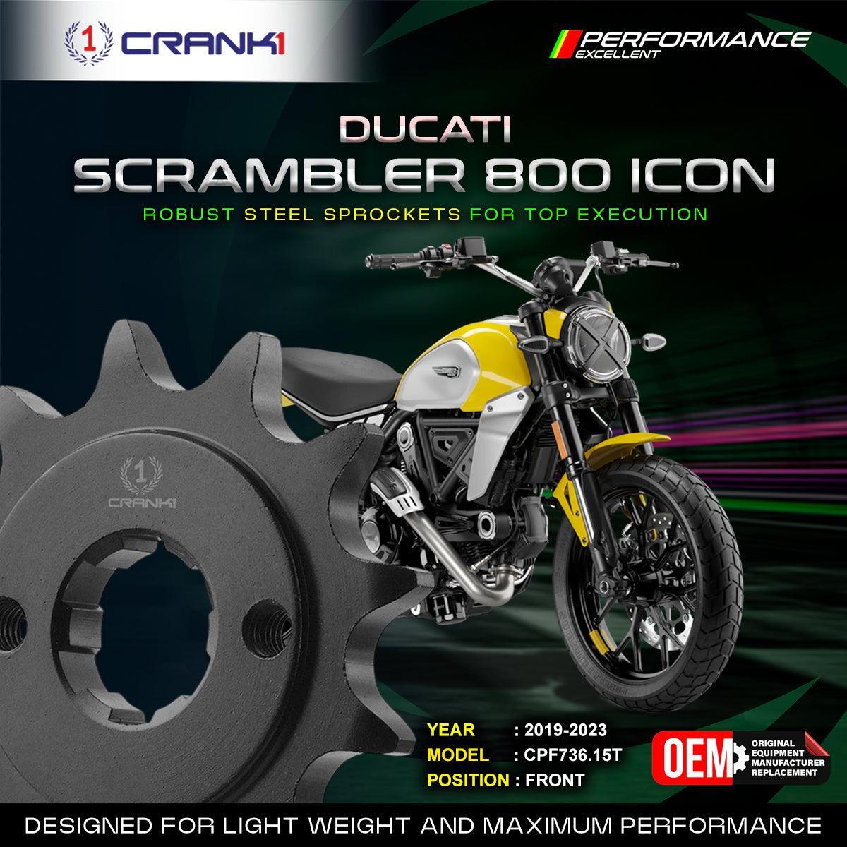 Sprocket For Ducati Scrambler 800 Icon (2019-2023) - Front - CPF736.15T