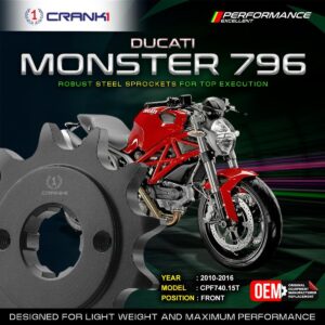 Sprocket For Ducati Monster 796 (2010-2016) - Front - CPF740.15T