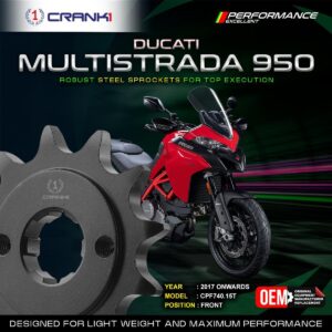 Sprocket For Ducati Multistrada 950 (2017 Onwards) - Front - CPF740.15T
