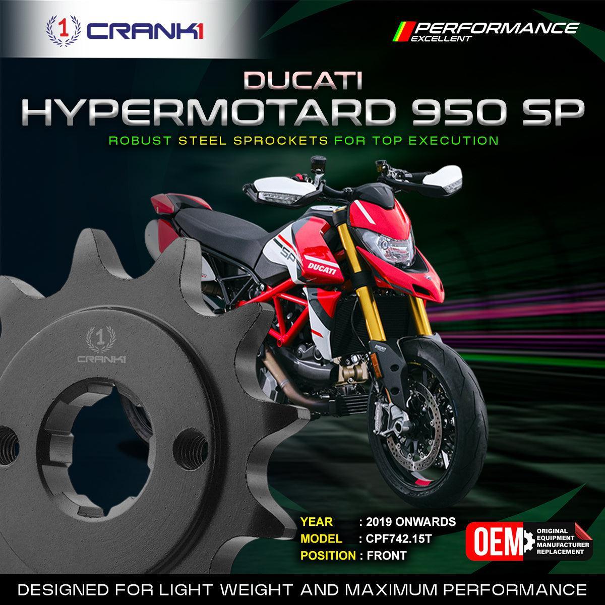 Sprocket For Ducati Hypermotard 950 SP (2019 Onwards) - Front - CPF742.15T