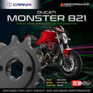 Sprocket For Ducati Monster 821 (2014-2020) - Front - CPF742.15T