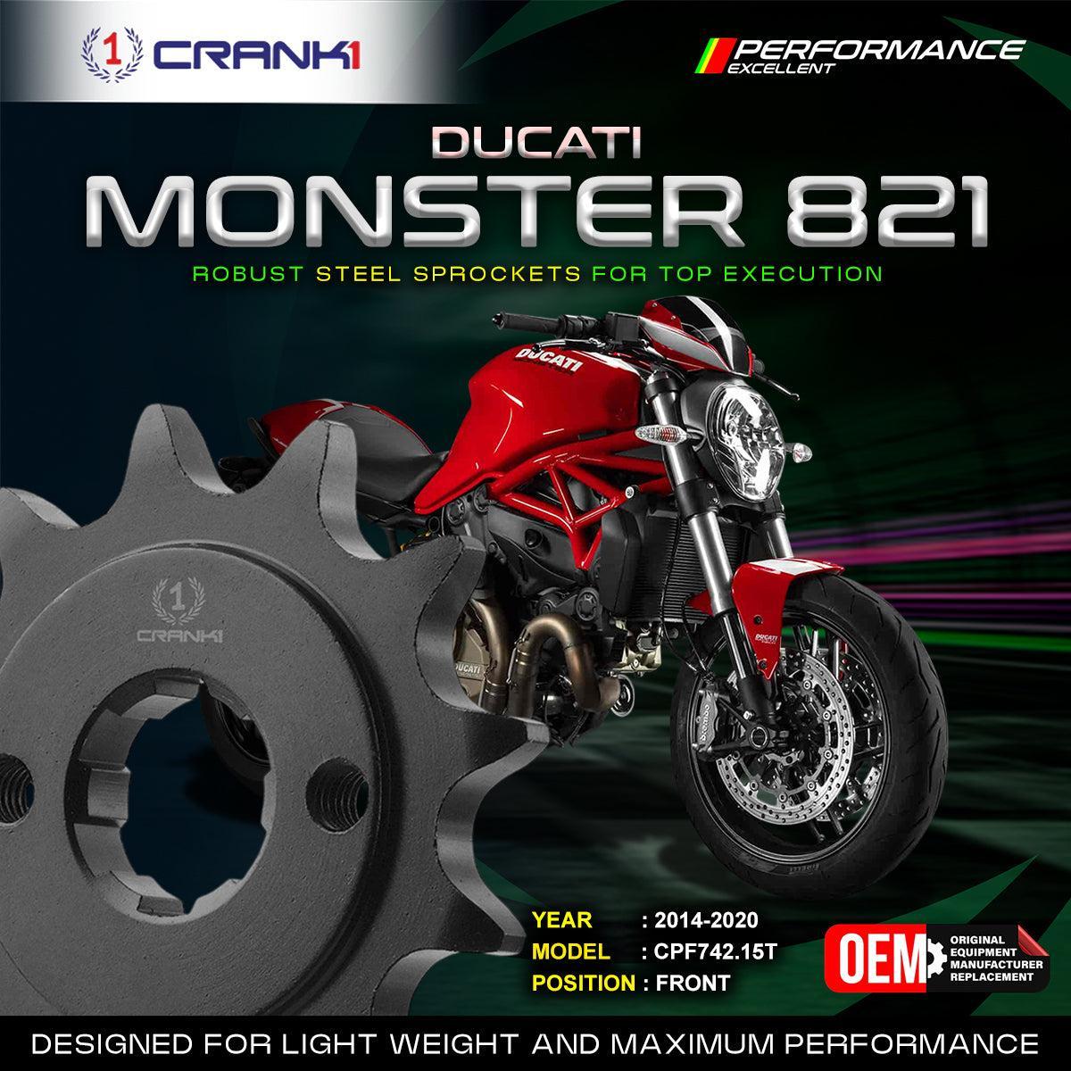 Sprocket For Ducati Monster 821 (2014-2020) - Front - CPF742.15T