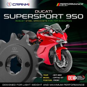 Sprocket For Ducati SuperSport 950 (2017-2021) - Front - CPF742.15T