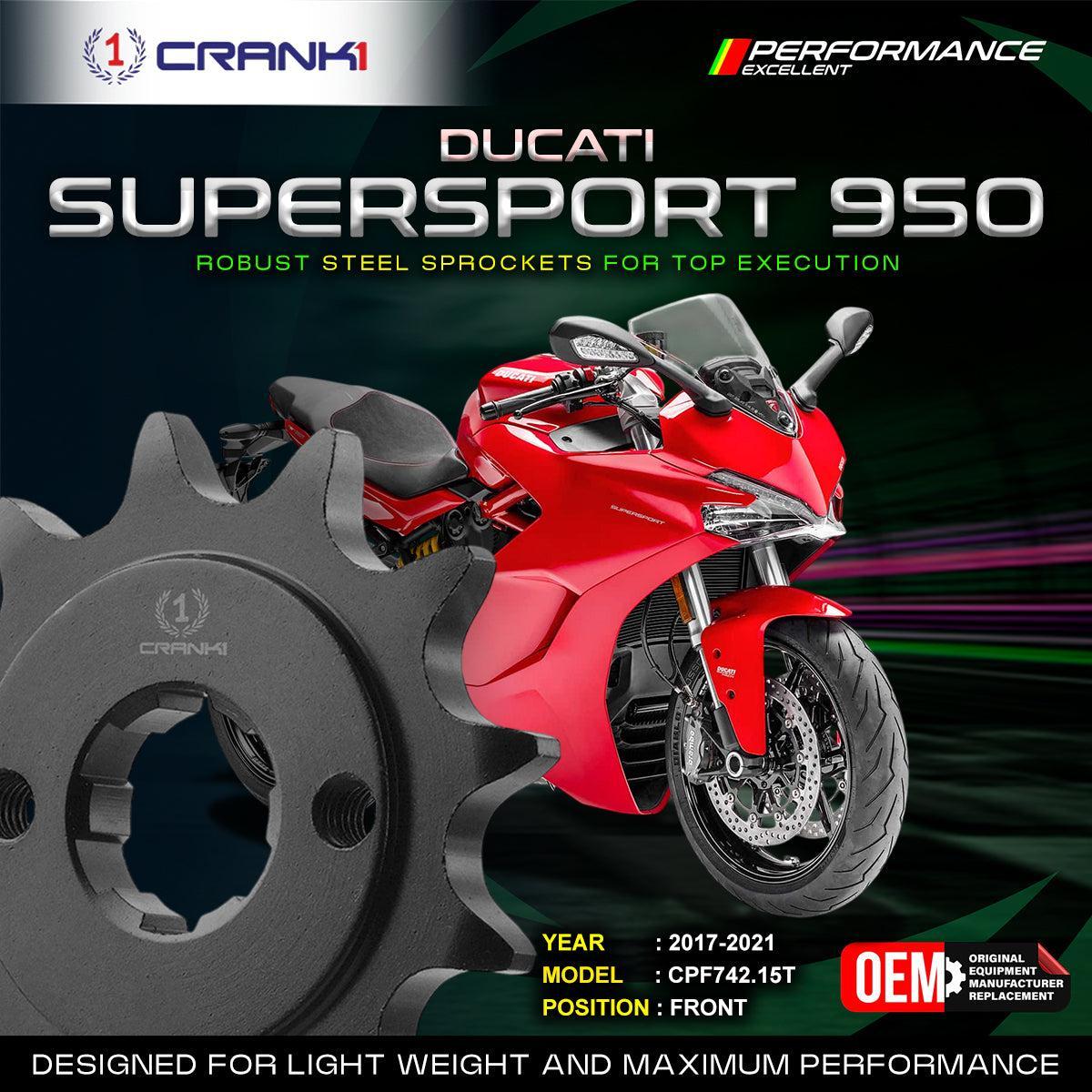 Sprocket For Ducati SuperSport 950 (2017-2021) - Front - CPF742.15T