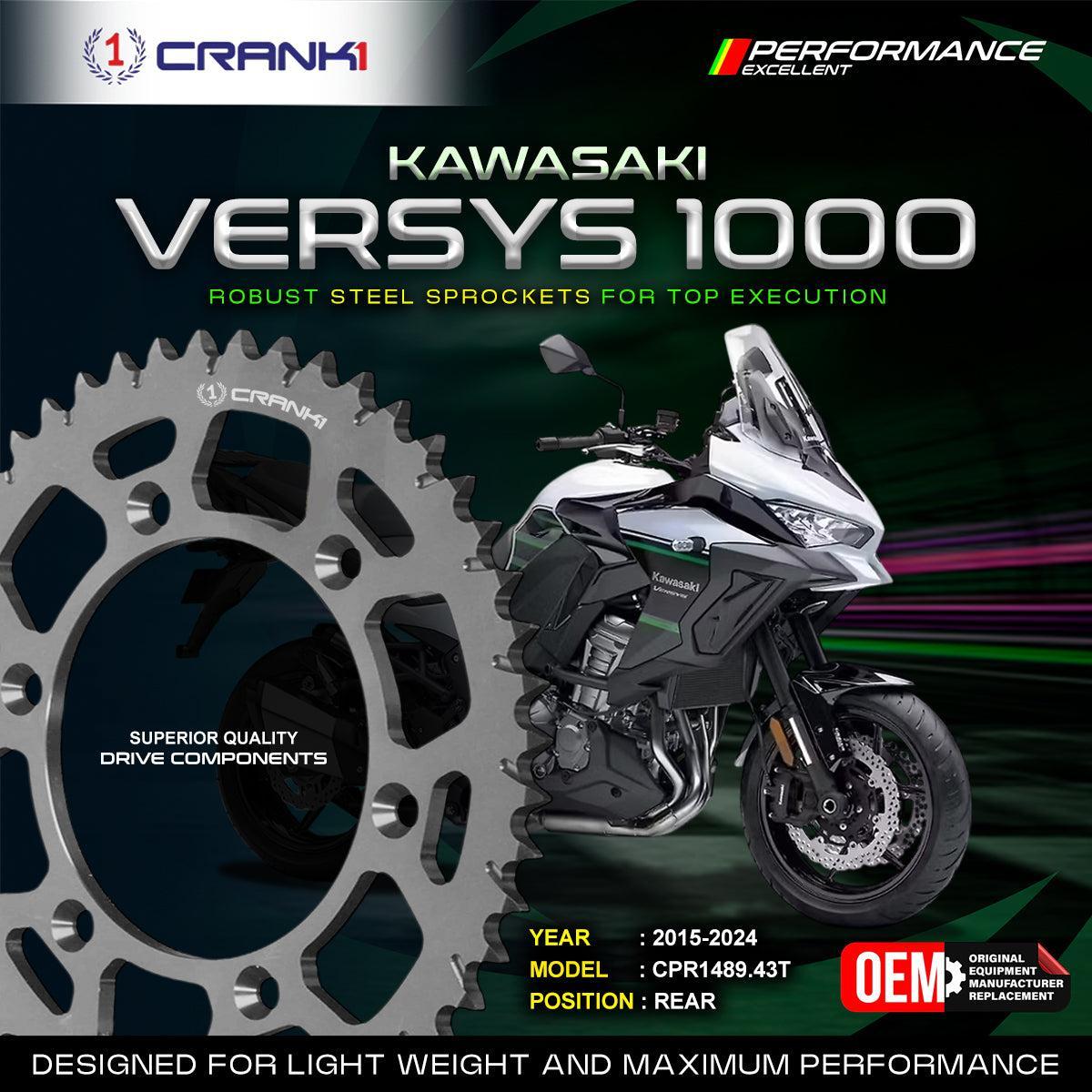 Sprocket For Kawasaki Versys 1000 (2015-2024) - Rear - CPR1489.43T