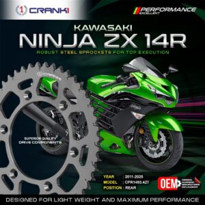 Sprocket For Kawasaki Ninja ZX-14R (2011-2025) - Rear - CPR1493.42T