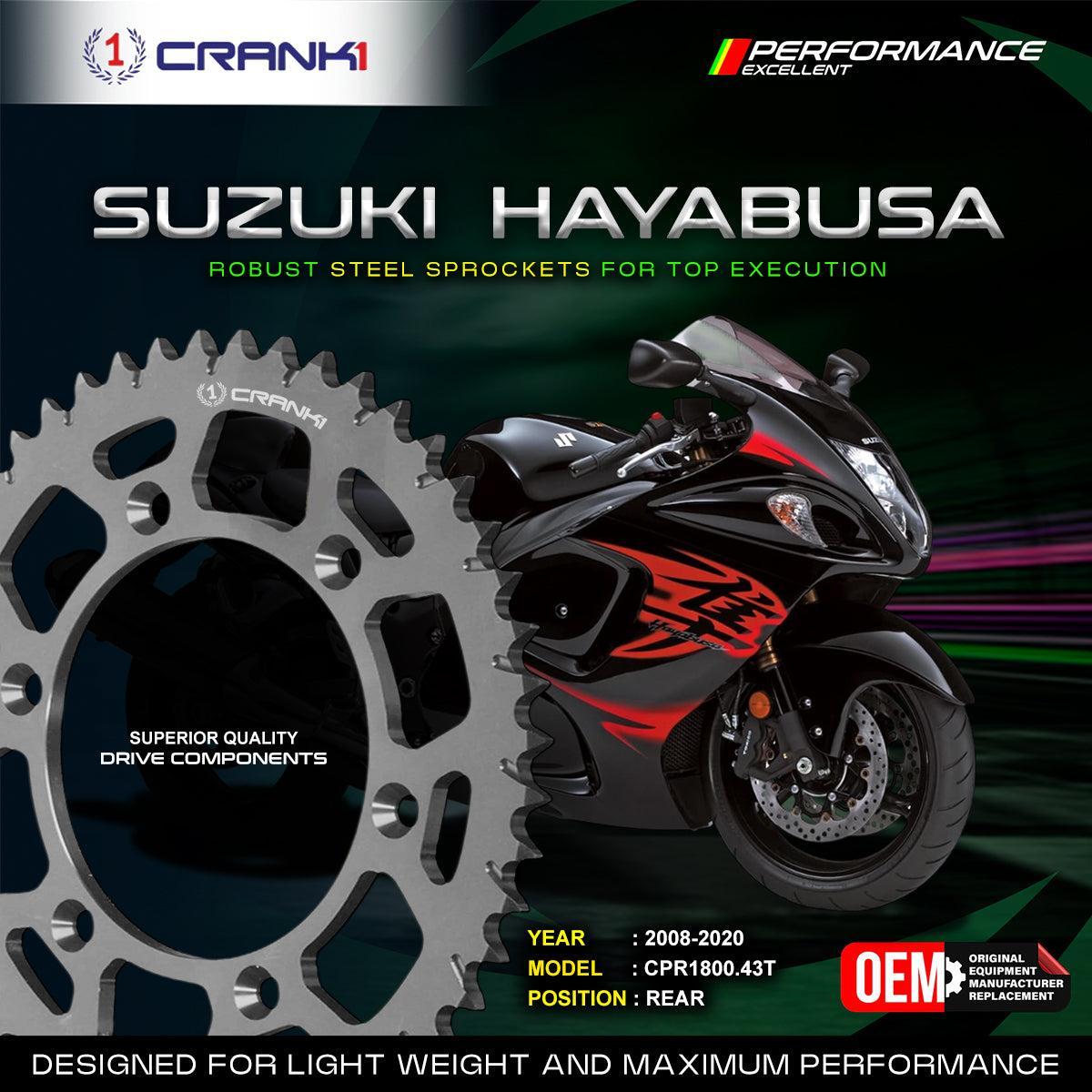 Sprocket For Suzuki Hayabusa (2008-2020) - Rear - CPR1800.43T