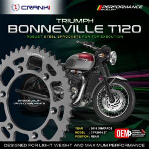 Sprocket For Triumph Bonneville T120 (2016 Onwards) - Rear - CPR2014.37T